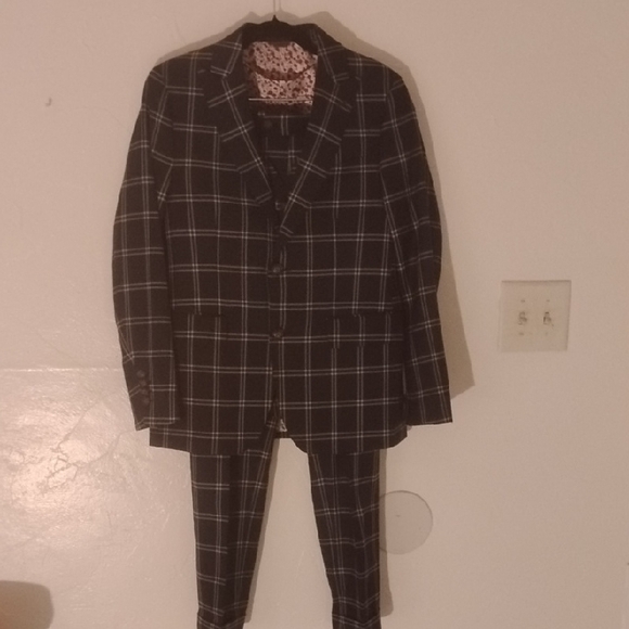 Indochino Other - Indochina Custom Made Navy Blue Men's Women's Window Pane Suit New 3 Pc. 38S?